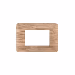 Plaque compatibles Bticino Matix 3 modules en matière plastique bois clair La plaque peut être installée sur des supports sku ...