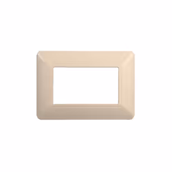 Plaque compatibles Bticino Matix 3 modules en matière plastique sable La plaque peut être installée sur des supports sku.MT02 ...