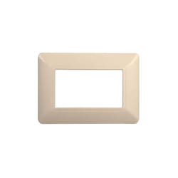 Plaque compatibles Bticino Matix 3 modules plastique couleur sable