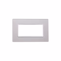 Plaque compatibles Bticino Matix 4 modules en matière verre argent La plaque peut être installée sur des supports sku. MT0204 ...