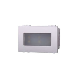 Lampe encastrable led 2.4W 220V blanc chaud 3000K compatible Bticino Livinglight couleur blanc