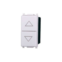 Ettroit - Double bouton poussoir starlight compatible vimar plana 1p+1p 16a blanc - ev1202
