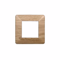 Plaque compatibles 2 modules Série Starlight Ettroit compatible Vimar Plana , en matière plastique bois sombre. La plaque peu ...