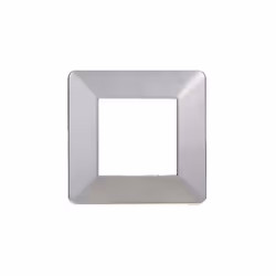 Plaque compatibles 2 modules Série Starlight Ettroit compatible Vimar Plana , en matière plastique argent. La plaque peut êtr ...