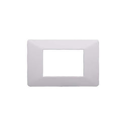 Plaque compatibles Vimar Plana 3 modules plastique couleur blanc Ettroit EV83301