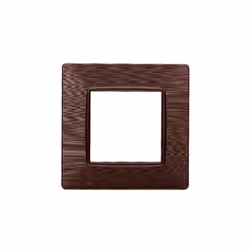 Plaque compatibles 2 modules Série Starlight Ettroit compatible Vimar Plana , en matière plastique bronze satiné. La plaque p ...