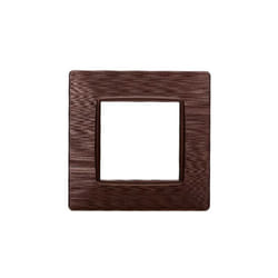 Ettroit - Plaque compatibles Vimar Plana 2 modules plastique couleur bronze satiné EV85210