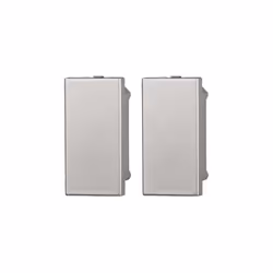 Obturateur Série Moon Ettroit compatible Bticino Axolute couleur tech (gris) - Paquet de 2 pièces.