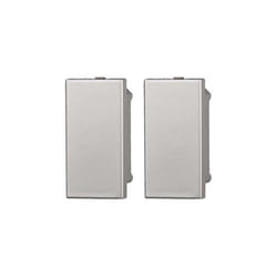 Ettroit - Obturateur compatible Bticino Axolute couleur gris paquet 2pcs AG0100