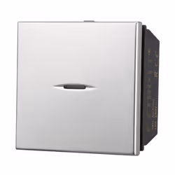ETTROIT AG3402 Bouton Poussoir Axial 2M 2P 16A Gris Compatible avec Bticino Axolute Bouton Poussoir Axial 2M 2P Unipolaire 16 ...