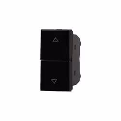 Bouton poussoir double 1P+1P NO 10A 250Vac compatible avec la série Moon Ettroit compatible avec Bticino Axolute couleur noir ...