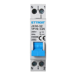 Ettroit - Interrupteur thermique magnétique 1P+N 25A 220V 1 module din JX152540