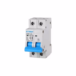 Interrupteur magnéto-thermique automatique 2P 20A 220V 2 modules DIN Ettroit réf. JXB1-63-2P-20A Protge le systme des surchar ...
