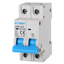 Ettroit - JX122560 Disjoncteur automatique 2P 25A 220V 2 modules din