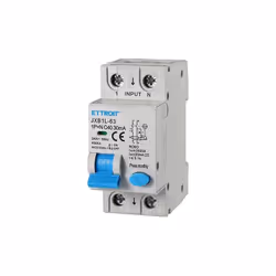 Disjoncteur différentiel dispositif de protection 1P+N 40A 4.5kA 30mA 220V 2 Modules DIN Ettroit sku. JXB1L-63-1P+N-40A Protè ...