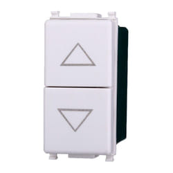 Ettroit - EV1204 Interrupteur haut et bas double verrouillage 10A Couleur blanche Compatible avec Vimar Plana