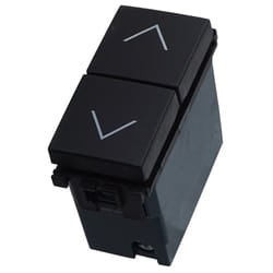 Ettroit - Interrupteur Double Verrouillage Bouton Haut et Bas 2P 10A Volets Roulants Couleur Noir Compatible Avec Vimar Arke - VA1204