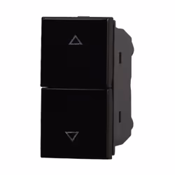 ETTROIT AN1204 Interrupteur haut et bas double verrouillage 10A Couleur noire Compatible avec Bticino Axolute Bouton haut et  ...