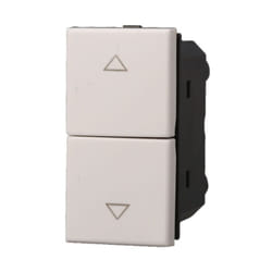 Ettroit - AB1204 Interrupteur pour Volet Roulant Double Verrouillage 10A Couleur Blanc Compatible avec Bticino Axolute