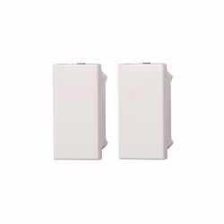 Obturateur Série Moon Ettroit compatible Bticino Axolute couleur blanc - Paquet de 2 pièces.
