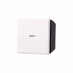 Interrupteur axial ou va et vient 2P 16A Série Moon Ettroit compatible Bticino Axolute couleur blanc. L' Interrupteur ou va e ...