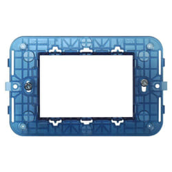 Ettroit - VA0203 Support 3P 3 Places Série Venus Compatible Avec Vimar Arke