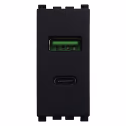 Le module de prise de chargeur USB ETTROIT VA3002 est un chargeur mural avec deux ports USB (1x USB-A + 1x USB Type-C ) pour  ...