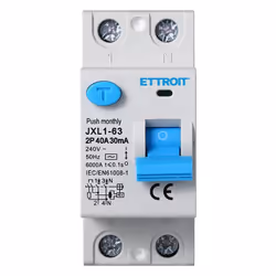 Disjoncteur différentiel pur 2P 40A 6kA 30mA 220V Disjoncteur à courant résiduel pur, appelé disjoncteur différentiel. Protèg ...