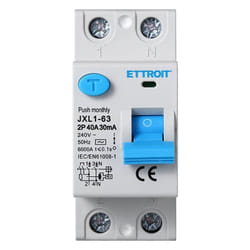 Ettroit - Disjoncteur à courant résiduel pur 2P 40A 6kA 30mA 220V Lifesaver