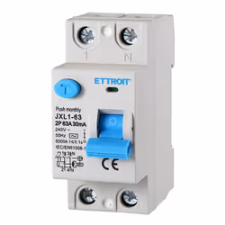 Disjoncteur différentiel pur 2P 63A 6kA 30mA 220V Disjoncteur à courant résiduel pur, appelé disjoncteur différentiel. Protèg ...