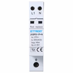 Parafoudre T2 220V 1P+N 2 POLES Le parafoudre T2 de type rail DIN 220V, les dispositifs de protection contre les surtensions, ...