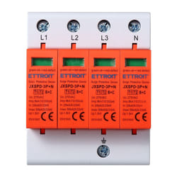 Ettroit - parafoudre 4 modules type T1+T2 3P+N 25KA-50KA spd limiteur de tension pour rail din