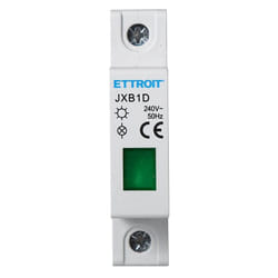 Indicateur led lumière vert 230V 1-module din Ettroit JXB1D-21