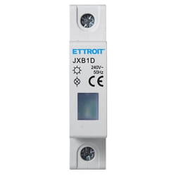 Indicateur led lumière blanche 230V 1-module din Ettroit JXB1D-01