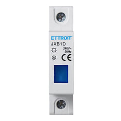 Indicateur led lumière bleu 230V 1-module din Ettroit JXB1D-19