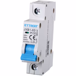Interrupteur magnétique thermique 1P 32A 6kA 240V Marque : Ettroit Modèle :JX113260 Description générale: L' Interrupteur Mag ...