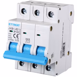L' ETTROIT JX133260 est un disjoncteur automatique tripolaire, conçu pour la protection des circuits triphasés dans les appli ...
