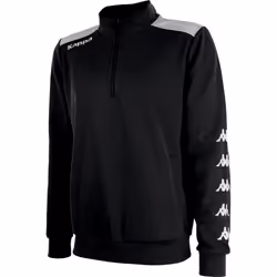 Sweat dentraînement junior Kappa Sacco - Noir - Football - Fitness - Enfant - Manches longues