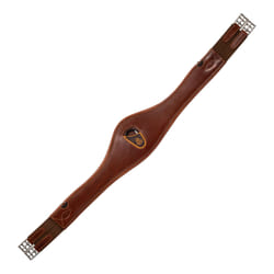 Sangle bavette d'équitation anatomique en cuir Acavallo