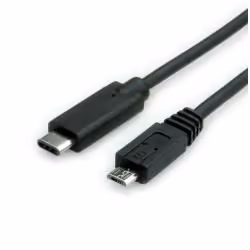 Nilox NX090301129, 1 m, USB C, Micro-USB B, USB 2.0, Mâle/Mâle, Noir