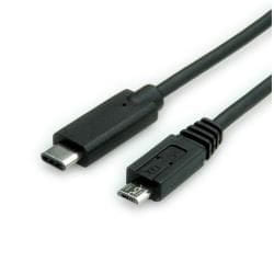 Nilox NX090301129 câble USB 1 m USB 2.0 USB C Micro-USB B Noir