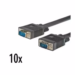 Nilox NX090204111, 2 m, VGA (D-Sub), VGA (D-Sub), Mâle, Mâle, Noir