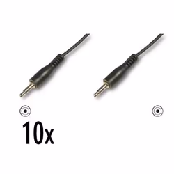 Nilox NX090101102, 3,5mm, Mâle, 3,5mm, Mâle, 1,5 m, Noir