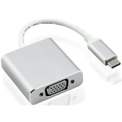 Nilox USB Type-C - VGA M/F adaptateur graphique USB Argent