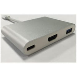 Nilox USB Type-C - HDMI/USB 3.0/USB 2.0 M/F adaptateur graphique USB Argent