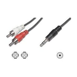 Nilox NX090703102 câble audio 3 m 3,5mm 2 x RCA + 3.5mm Noir