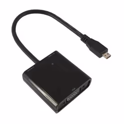 Nilox NX080200129, 0,15 m, Micro-HDMI, VGA (D-Sub), Mâle, Femelle, Noir