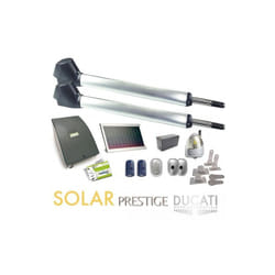 Kit Motorisation Portail Solaire Ducati Ho ME Automation evo 748 t solar - Pour portail à 2 vantaux battants maxi 5m 400kg chacun
