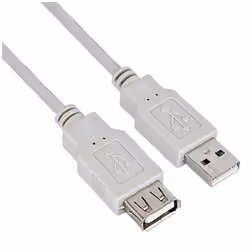Nilox 1.8m USB 2.0, 1,8 m, USB A, USB A, USB 2.0, Mâle/Femelle, Gris