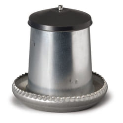 Mangeoire Galva Silo 5Kg + Couvercle Gris